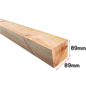 직사각형-각목 각재- 89mm x 89mm-다용도 목재 셀프 DIY, 1개, 목재-89mm x 89mm x 700mm