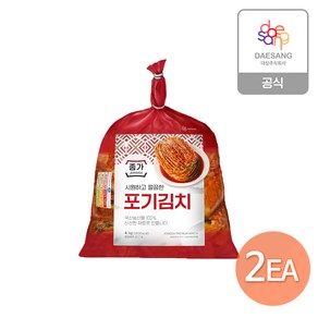 종가 포기김치 4kg, 2개