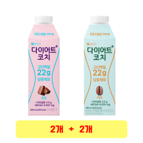 종근당건강 다이어트코치 초코 + 커피, 280ml, 8개