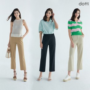 [도티 dotti] 도티 23 SS 여성 쿨 썸머 슬랙스 3종 (PW9W)