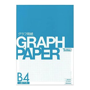 SAKAE TECHNICAL PAPER 테크니컬페이퍼 그래프용지 1mm 방안지 고급지 81.4g/m2 B450장 아이색 B4-01, 1개, 상품명참조