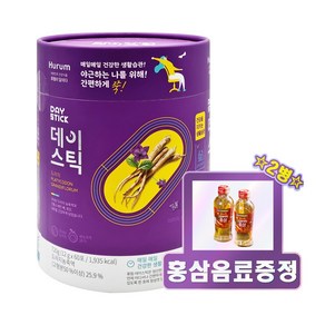 휴럼 데이스틱 배 도라지 농축액 스틱 12g 60포 [인삼뿌리와 홍삼 음료 2병 증정], 720g