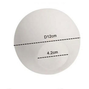 형광등가리개 백색 유리 램프 쉐이드 밀키 글로브 피팅 원형 조명 커버 D10cm D12cm D15cm D20cm D25cm