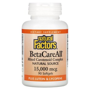 BetaCaeAll 15000 mcg 90 Softgels, 1개, 90정