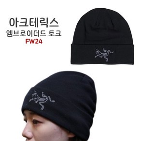 아크테릭스 모자 비니 엠브로이더드 버드 토크 FW24 BLACK AEOFUX7562-BLK