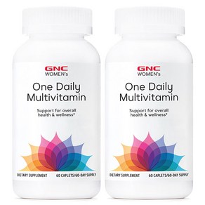 GNC Women's One Daily Multivitamin 지엔씨 우먼즈 원 데일리 멀티비타민 60정 2팩, 2개