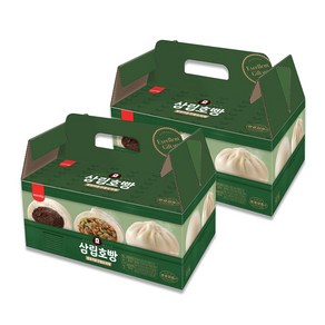 삼립 단팥호빵 10개+야채호빵 10개, 90g, 20개