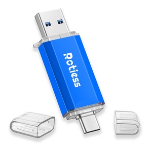 ROTIESS USB3.1 대용량 c타입 USB메모리 2in1 OTG 푸른