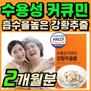 강황 수용성 커큐민 1000 mg 흡수율 높인 수용성 강황 커큐민 에너데이 강황추추물 흑후추, 1개, 30회분