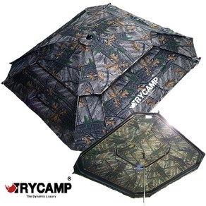 [TRYCAMP] 트라이캠프 솔무늬 사각 스케어 낚시 파라솔 PA-52S