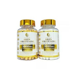 글루타치온 화이트닝 5000mg 60캡슐 x 1병 Glutathione Whitening Pills Capsules 5000mg Glutathione -Effective Skin