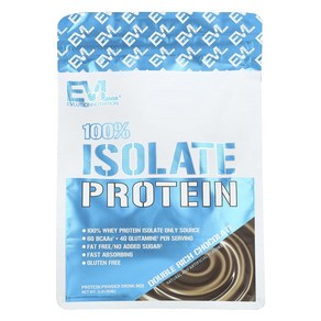 EVLUTIONNUTRITION 아이솔레이트 프로틴 파우더 드링크 믹스 더블 리치 초콜릿 맛