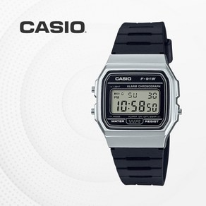 CASIO 정품 카시오 슬림형 남녀공용 빈티지 디자인 F-91WM-7A 전자 손목시계