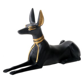 YTC Small Egyptian Anubis - Statue Figuine Egypt Sculptue Mod YTC 소형 이집트 아누비스 - 동상 입상 이집트 조각 모델 피규, 1개