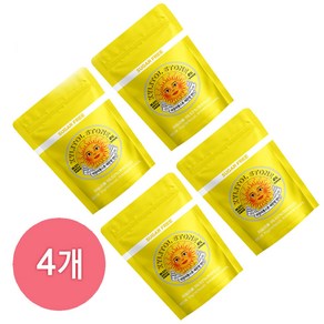 [무료배송]자일리톨 스톤 지퍼백 레몬, 70g, 4개