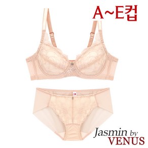 자스민바이비너스 A-E컵 레이스 보정 브라팬티2종(JB1254)80A-95E