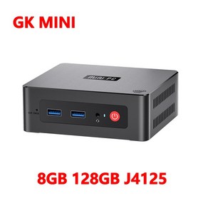 Beelink 미니 PCMini S GK 인텔 셀러론 J4125 N5095 윈도우 11 8GB 128GB WIFI 5 게이머 컴퓨터 VS GK3 프로 S12 N95 N100, [01] 미국, [08] J4125 8GB 128GB