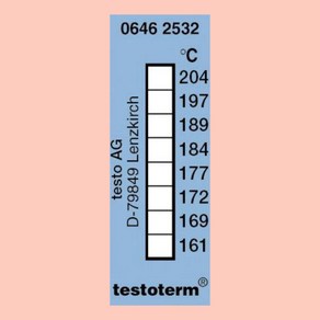 테스토 비가역성 온도 스티커 테이프 써머 라벨 변화 일회용 10개입 제품번호 0646 2532, 1개