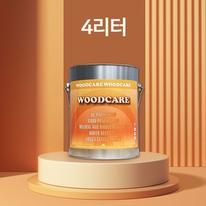 우드케어 오일스테인 woodcae 4리터 투명색, 1개