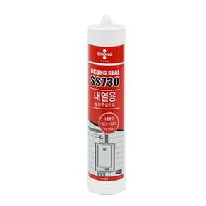 (무료배송) 오공 내열용 실리콘 실란트 SS730 300ml 연통실리콘 송풍관 보일러실리콘 실리콘접착 열풍관