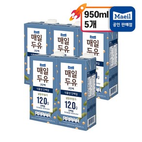 매일유업 매일두유 고단백, 950ml, 5개