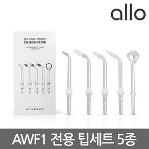 알로코리아 휴대용 무선 스마트 구강세정기 AWF1 전용팁 (2종 / 5종 택 1), 클린팁 5종, 1개