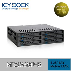 ICY DOCK ExpessCage MB326SP-B 5.25베이용 2.5인치 6Bay 하드랙, 1개