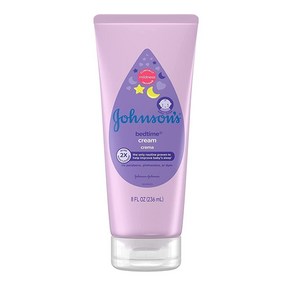 Johnson's Baby 베드타임 모이스처라이징 바디 크림 8온스, 1개, 236ml