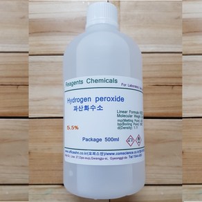 오피스안&컴사이언스 과산화수소5% 450ml묽은과산화수소 Hydrogen Peroxide 시약 개인판매불가