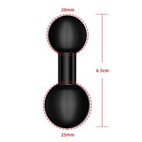 볼헤드 어댑터 확장 더블 연결 브래킷 Gopo Insta360 Osmo 카메라 거치대 전화 스탠드 GPS용 17mm 20mm 25, 25mm to 20mm, 1개