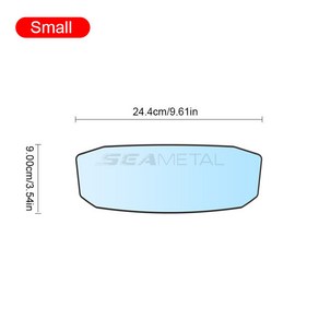 SEAMETAL 자동차 백미러 광각 글라스 눈부심 방지 자동차 실내 거울, S, 전차종, 1개