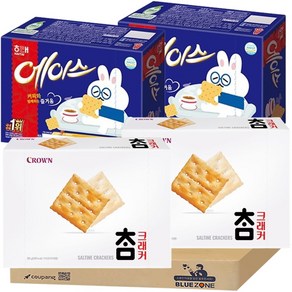 블루존 비스켓 세트 1280g (참크래커280g x2+에이스360g x2)