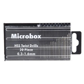 20 개 작은 마이크로 HSS 트위스트 만능십자드릴 만능십자만능십자드릴비트 세트 0.3mm-1.6mm 모델 공예 정, 없음