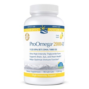 Nodic Natuals PoOmega 2000-D Lemon Flavo - 21 Nodic Natuals PoOmega 2000-D 레몬 맛 - 2150mg 오메, 90정, 1개