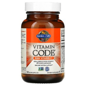 가든오브라이프 비타민코드 로우 비타민C RAW VitaminC 비건캡슐 60정, 1개