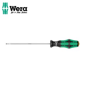 WERA 베라 일자스크류 드라이버 335 0.8x4.0x150mm 1개(낱개), 1세트