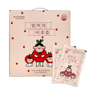 [HACCP] 100% 사과생즙! 엄마의 사과즙 110ml x 50포, 5.5L