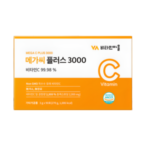 [정품보장] 비타민마을 메가씨 플러스 3000 3g X 90포 [당일출고], 1개, 90g