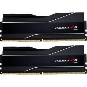 지스킬 트라이던트 Z5 네오시리즈 AMD엑스포 DDR5 RAM 64GB 2x32GB 6000MTs CL32383896 1.40V 데스크탑 컴퓨터 메모리 UDIMM 매트블랙 F5, 2개