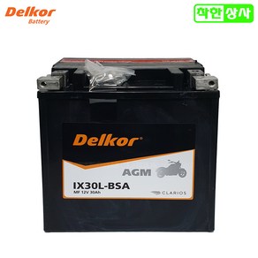 할리 투어링 델코 AGM 배터리 YIX30L-BS 12V30A STX30L 무료충전, 비충전, 1개