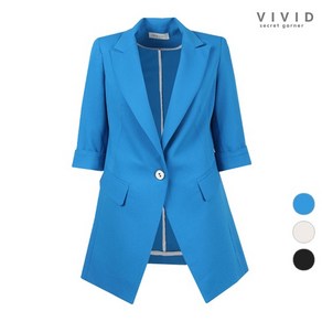 [비비드 시크릿가너] VIVID 여성 테일러드 원버튼여름 쿨스판 자켓