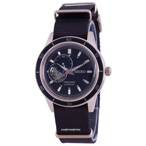 Seiko Presage Style 60's Open Heart 검은색 다이얼 오토매틱 SSA426 SSA426J1 SSA426J 남성용 시계