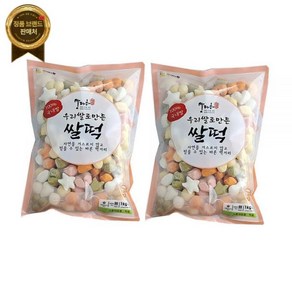 맘다해 우리쌀 오색모양떡 1kg+1kg [원산지:국산], 1kg, 2개