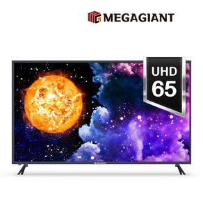 메가TV 65인치(165cm) UHD 원룸 호텔 중소기업TV Q6502UH, 방문설치, 스탠드형, 165cm/65인치