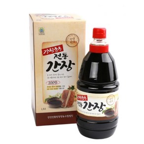 국간장 1.8리터/전라도 강진 된장마을의 재래식 옛날 재래 집간장, 1.8L, 1개