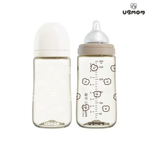 유비맘 NEW PPSU 디자인 아기 젖병 280ml 1P 꼭지포함, 280ml/초코몽이(초코), 1개