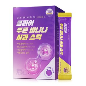 더존건강 배럴헬스 클리어 푸룬 바나나 사과 스틱 15p, 270g, 1개