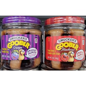 SMUCKER'S 스머커스 구버 잼 340g (포도 딸기 땅콩버터잼) / 2종 택1 / 미국, 1개, 2.딸기땅콩버터잼