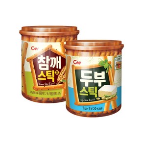 청우식품 참깨스틱 + 두부스틱, 1세트, 440g