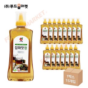 푸드올마켓_ 스위트웰 잡화청 1kg 튜브 한박스 (1kg x 15ea), 15개